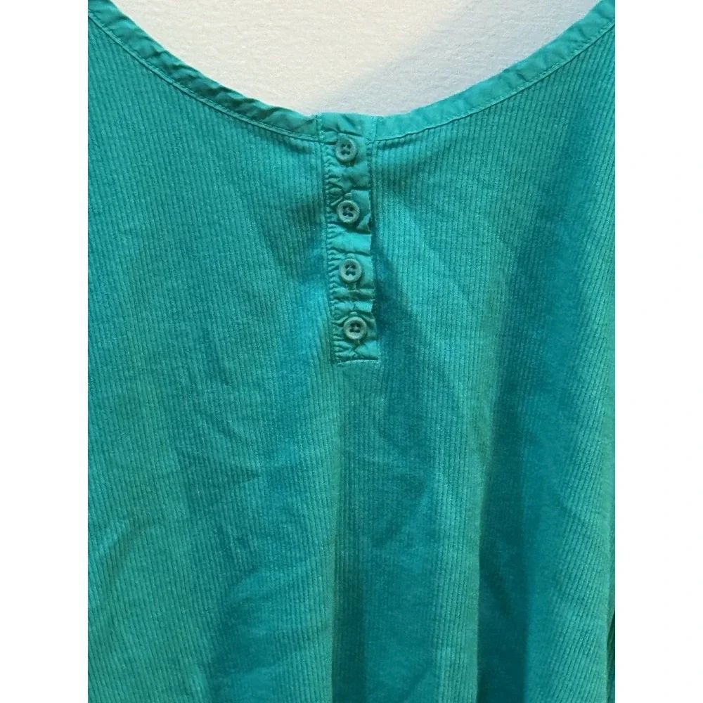 Nation Ltd. Quinn Back Wrap Rib Top‎ Green Size XL